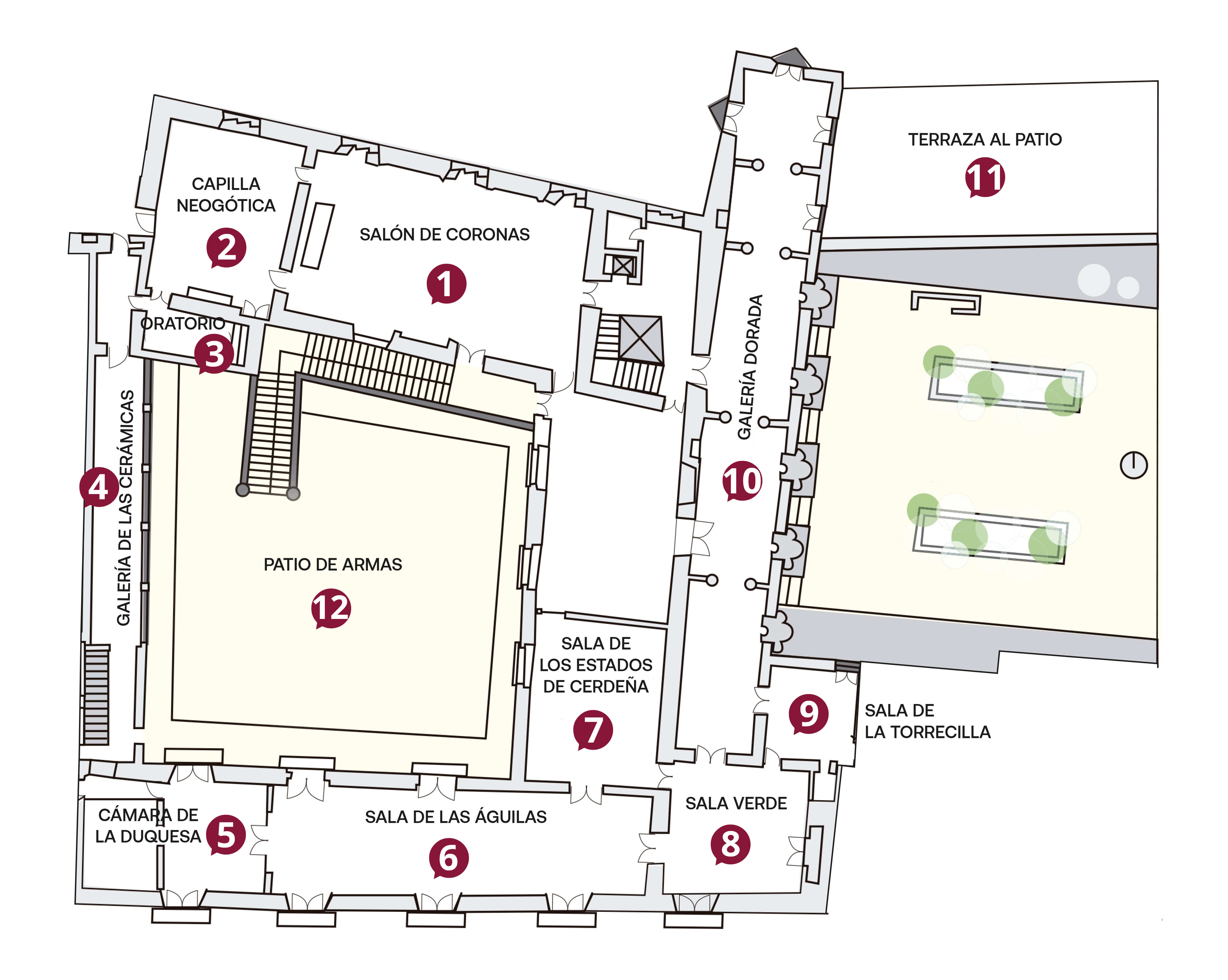 Floor Plan Palau Ducal Dels Borja